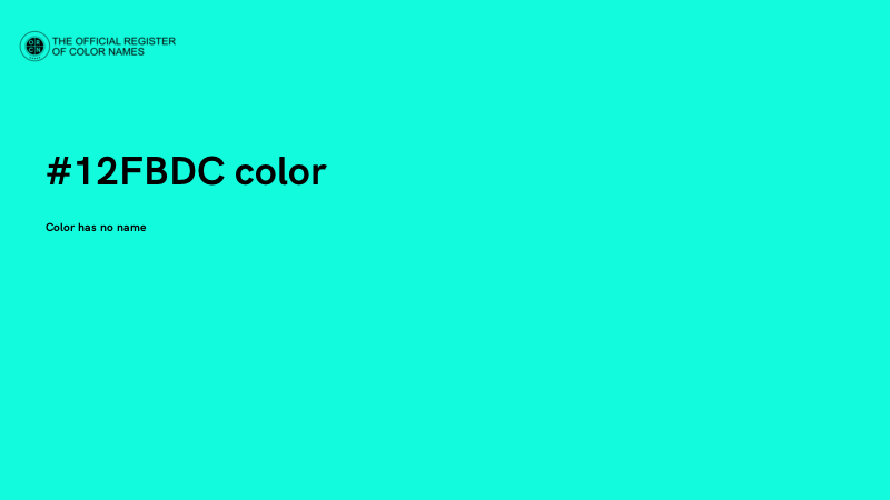 #12FBDC color image