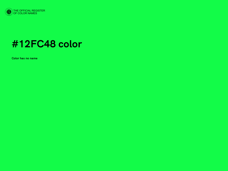 #12FC48 color image