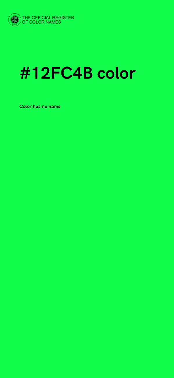 #12FC4B color image