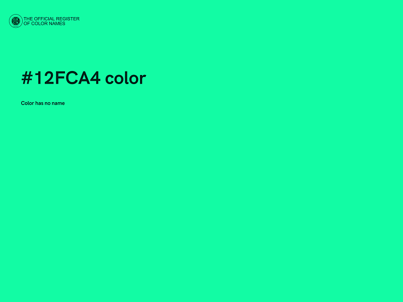 #12FCA4 color image