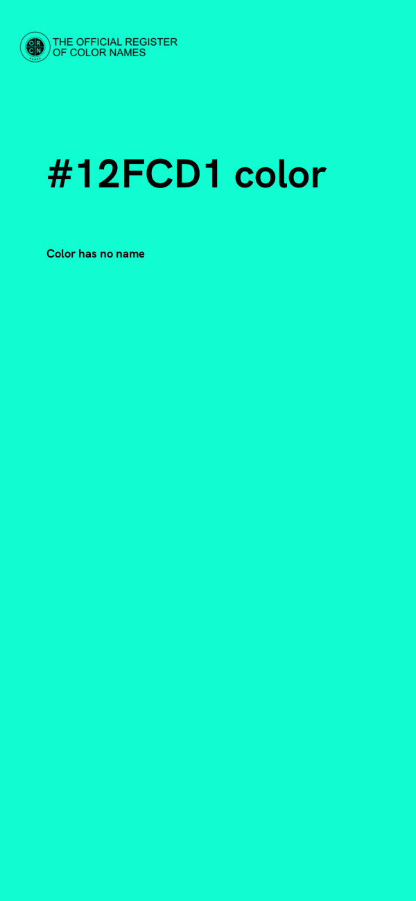 #12FCD1 color image