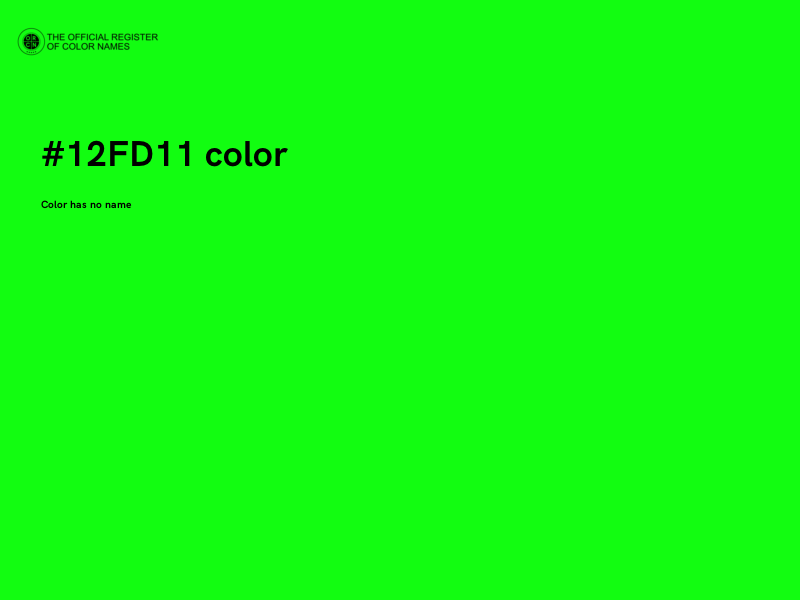 #12FD11 color image
