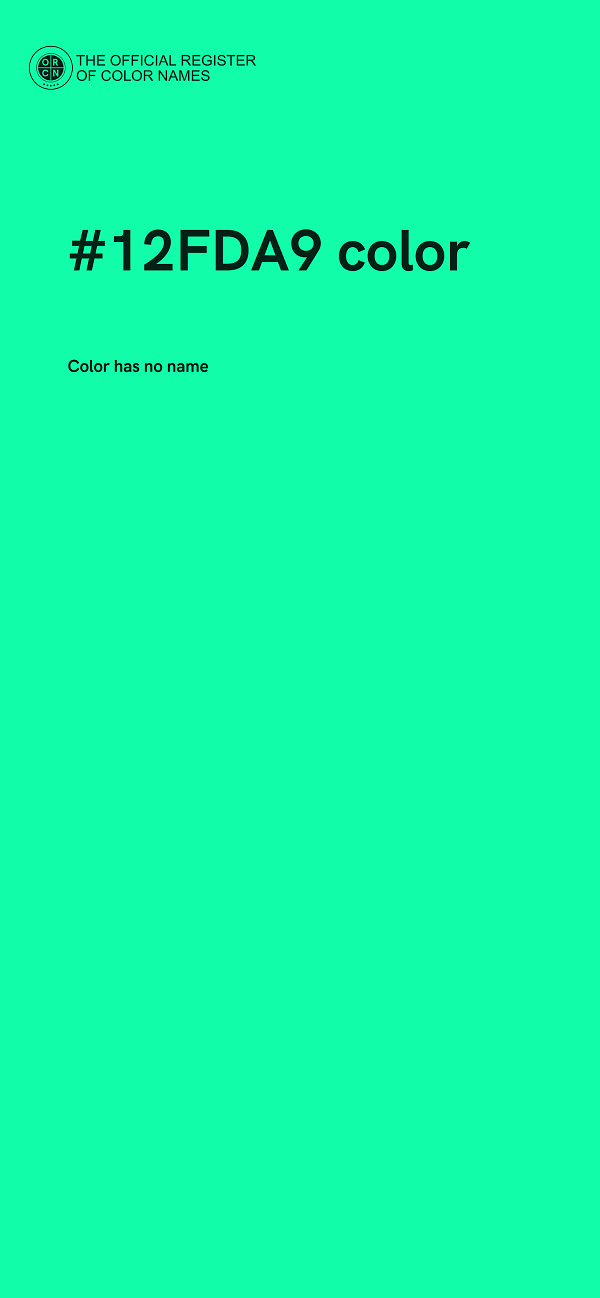 #12FDA9 color image