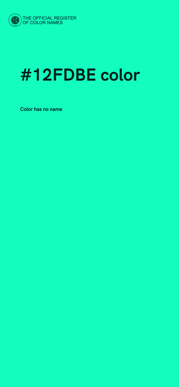 #12FDBE color image