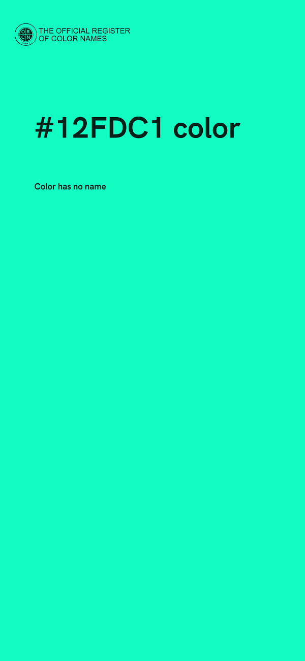 #12FDC1 color image