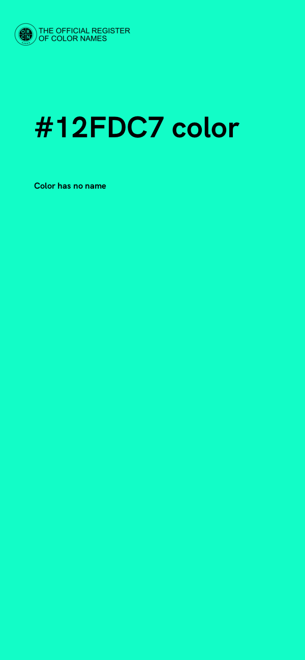 #12FDC7 color image