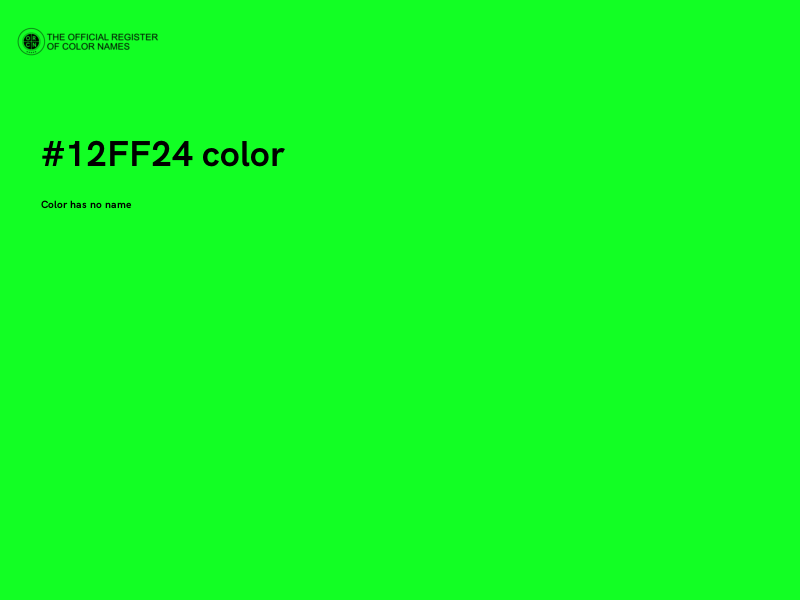 #12FF24 color image