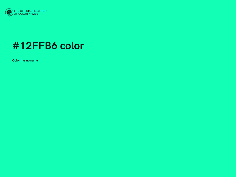 #12FFB6 color image