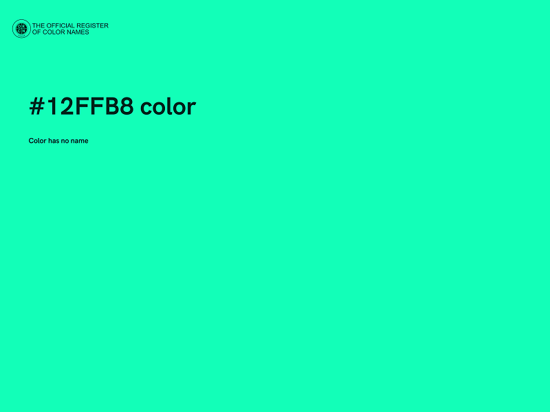 #12FFB8 color image