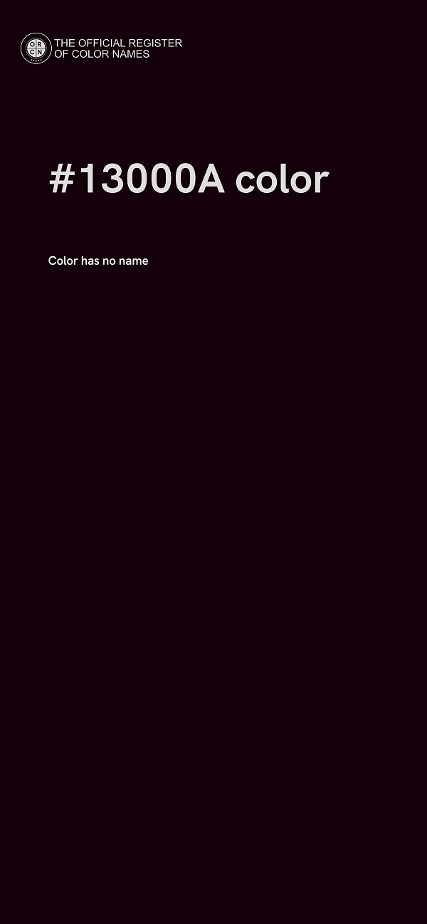 #13000A color image