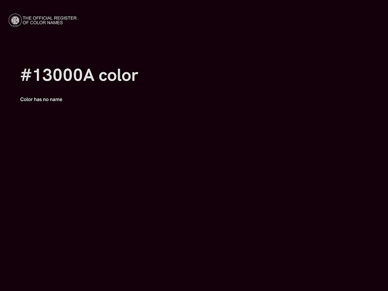#13000A color image