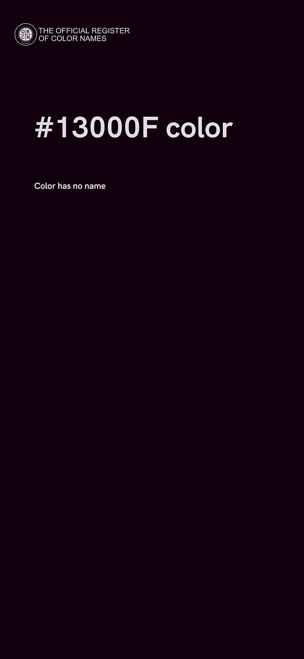 #13000F color image