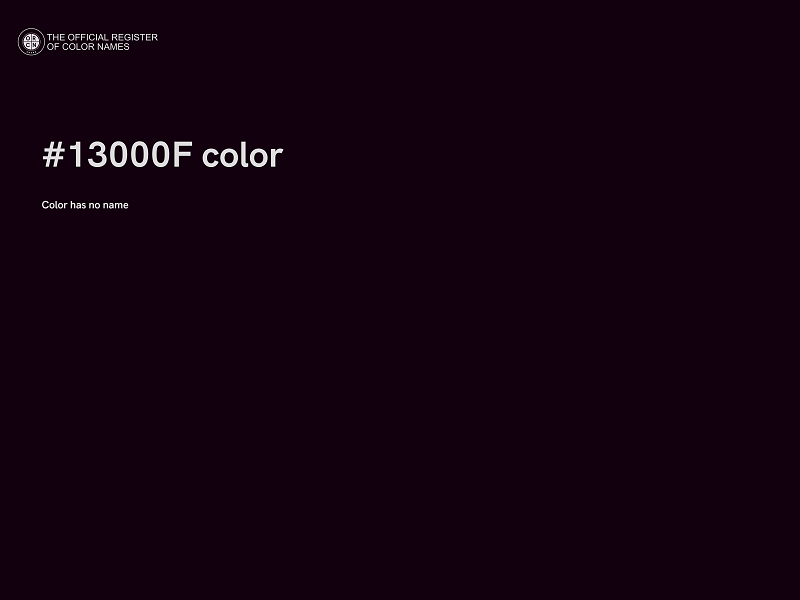#13000F color image