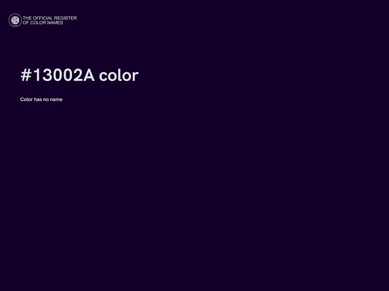 #13002A color image