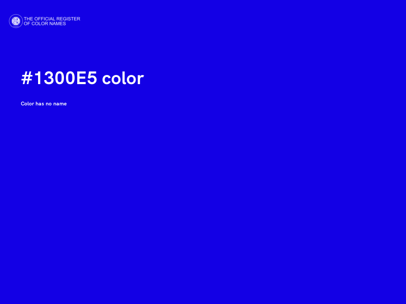 #1300E5 color image
