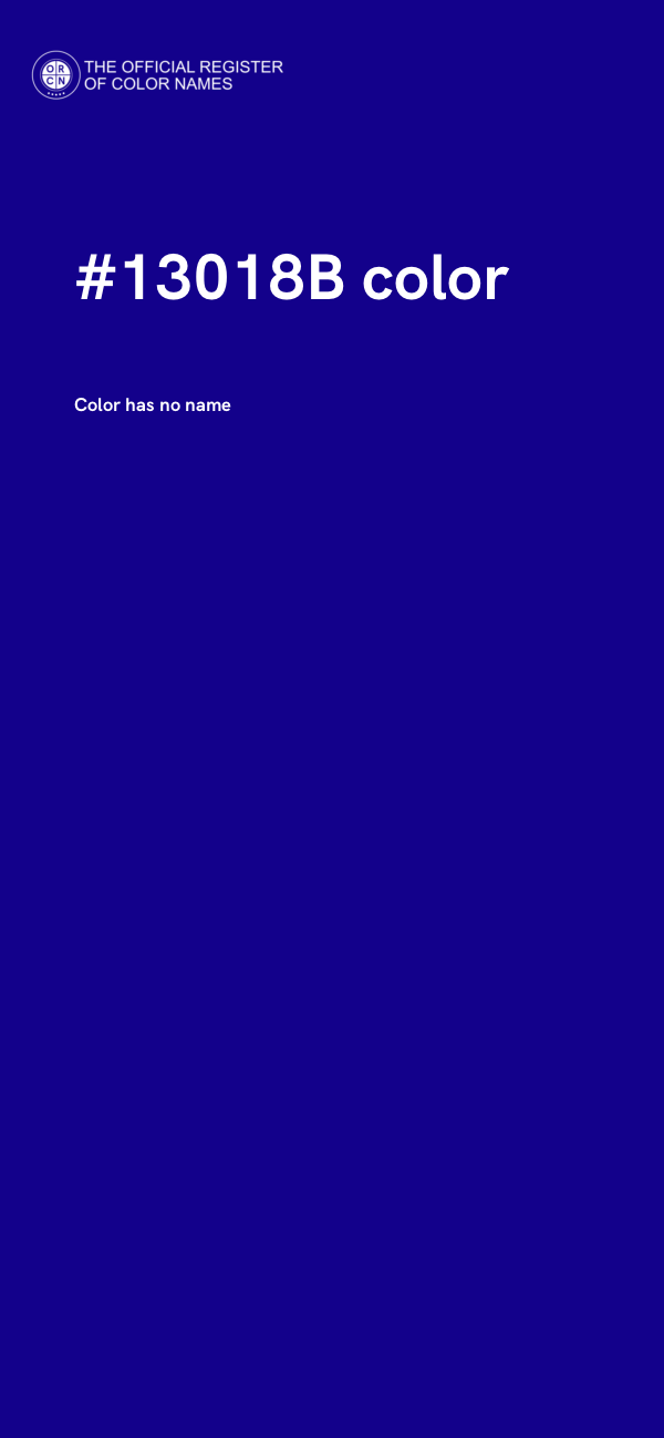 #13018B color image