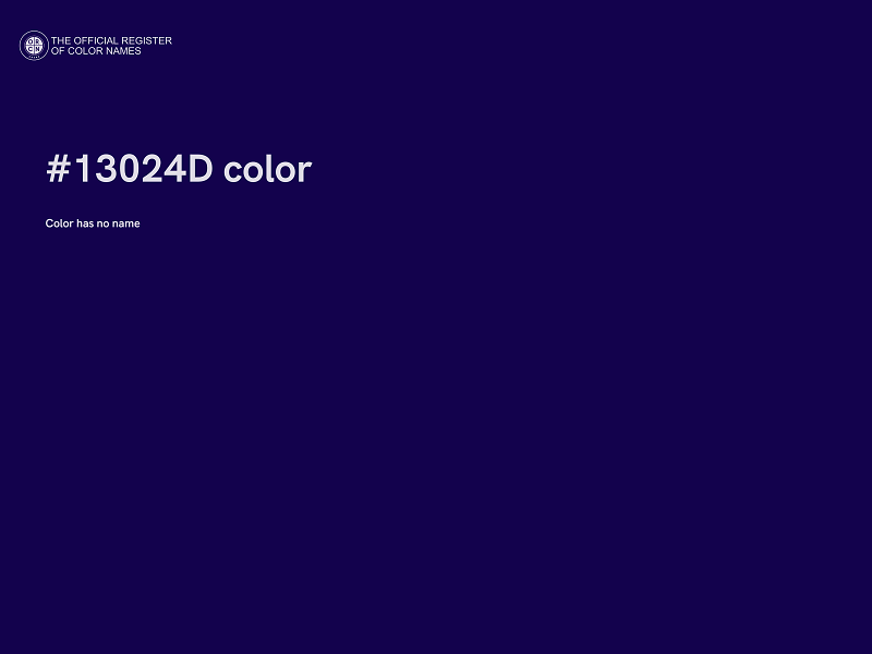 #13024D color image