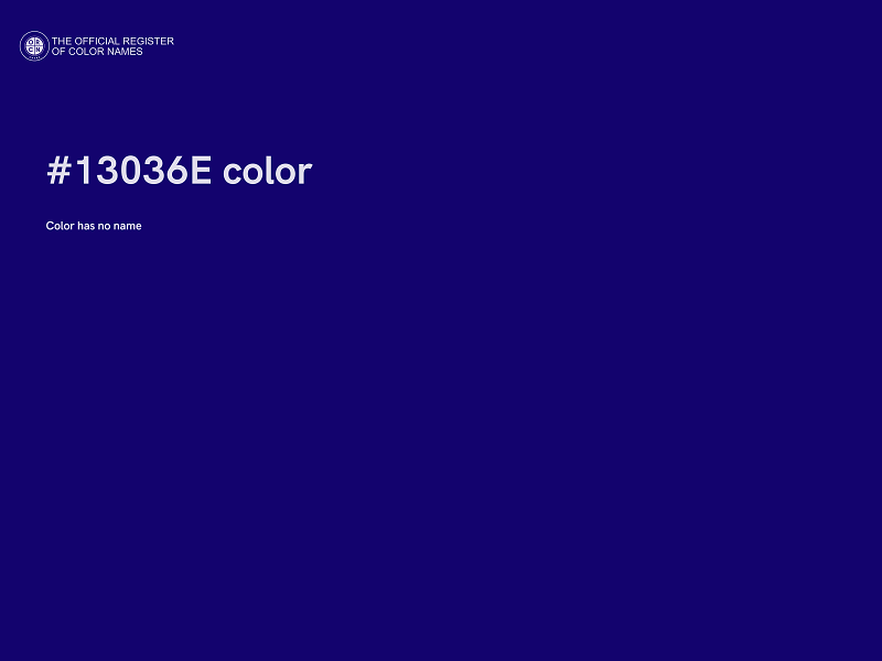 #13036E color image
