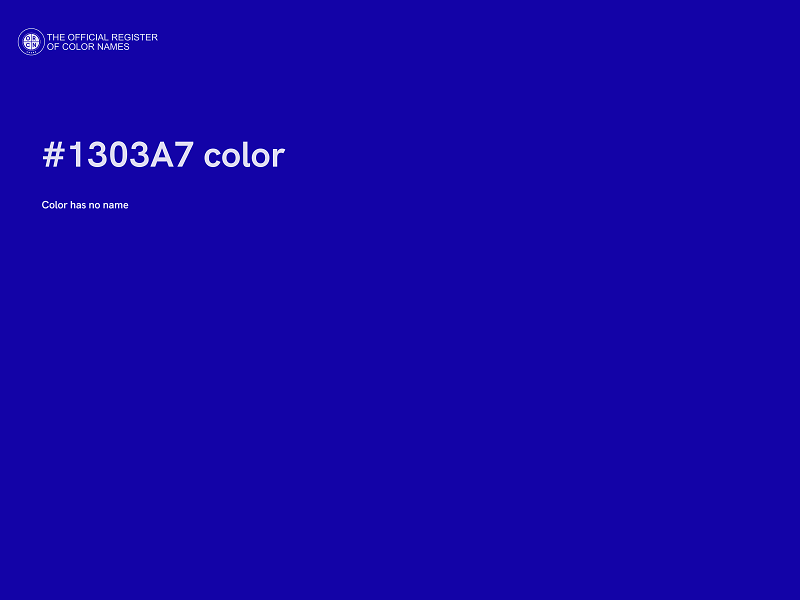 #1303A7 color image