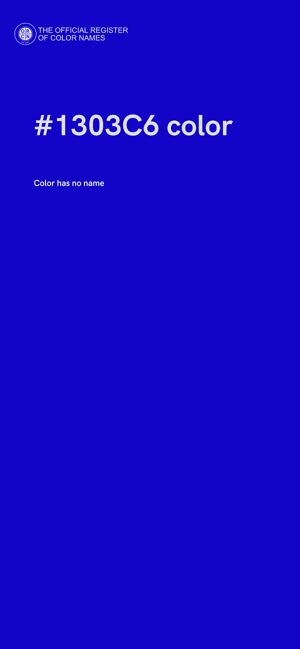 #1303C6 color image