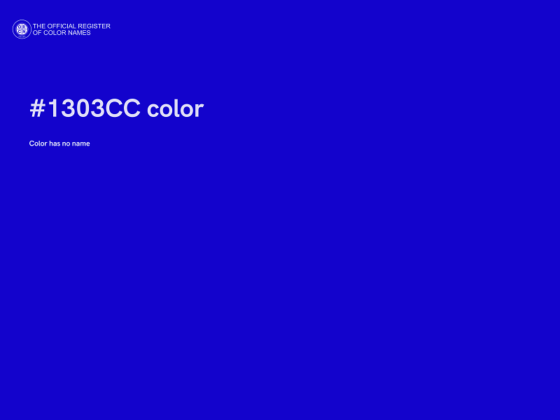 #1303CC color image