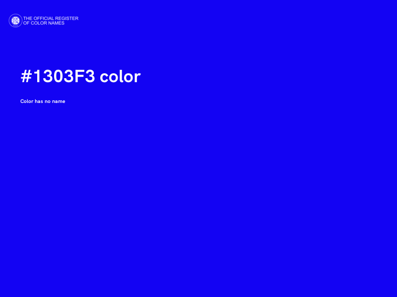#1303F3 color image