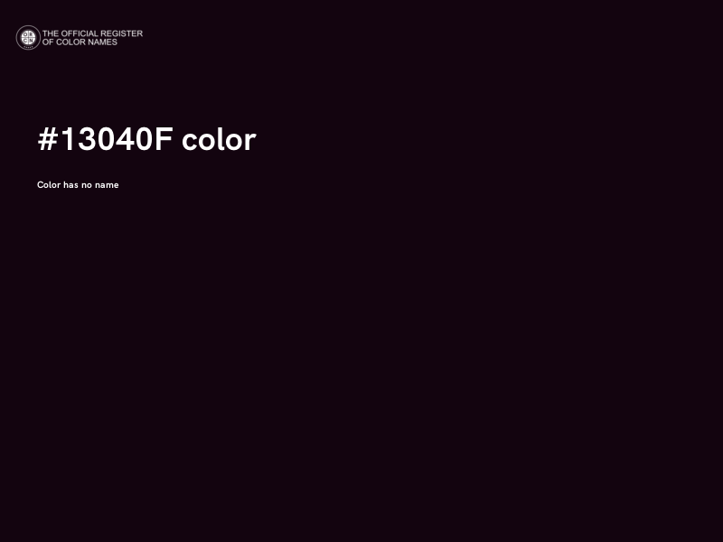 #13040F color image
