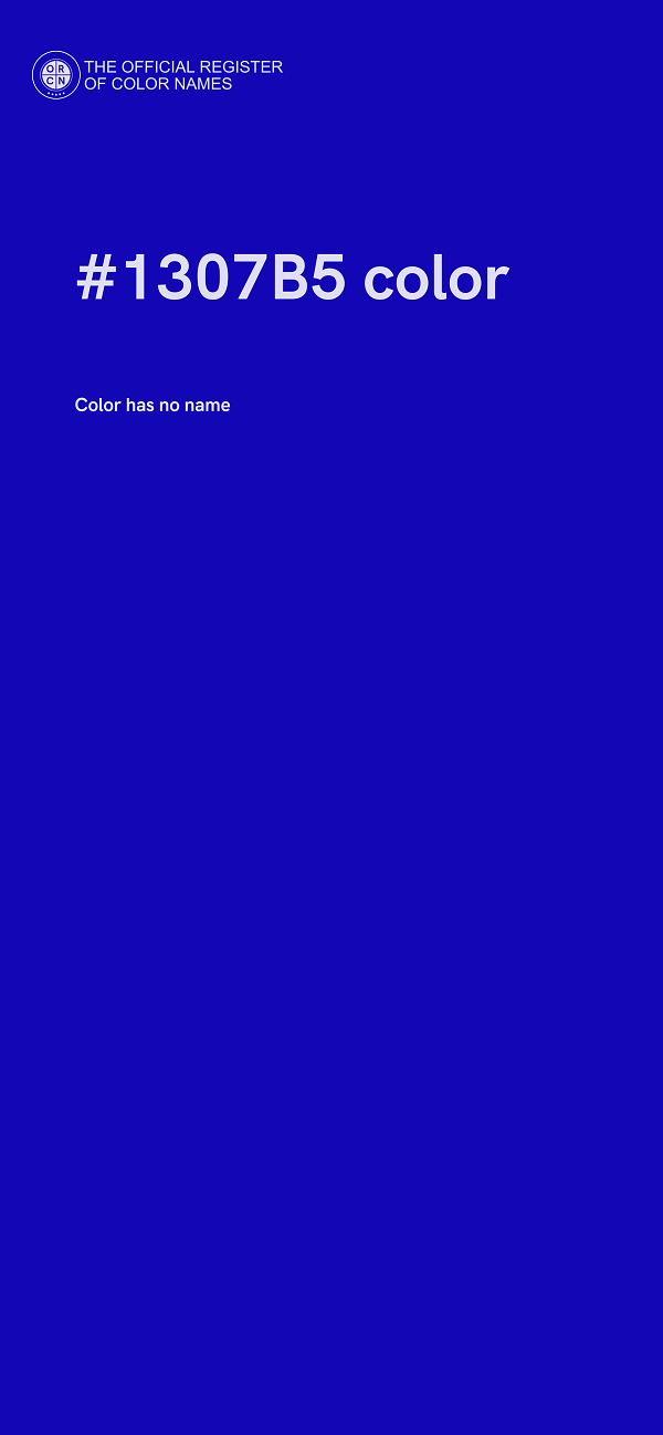 #1307B5 color image