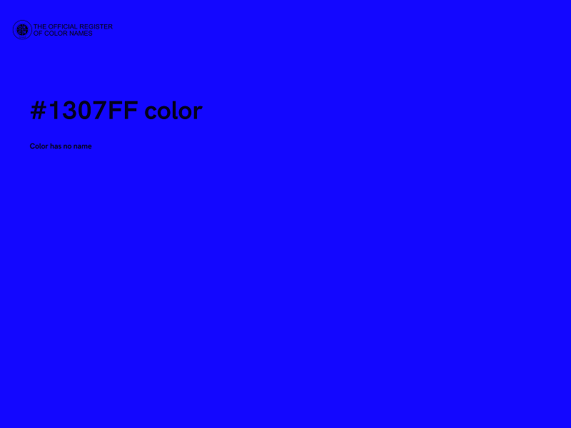#1307FF color image
