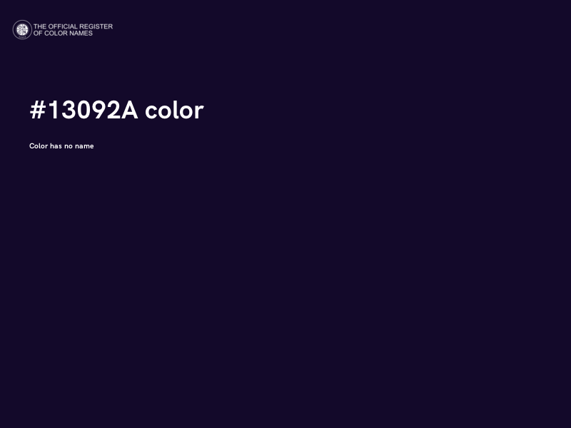 #13092A color image