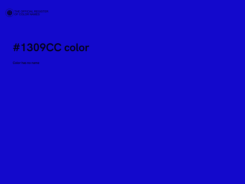 #1309CC color image