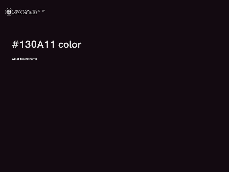 #130A11 color image