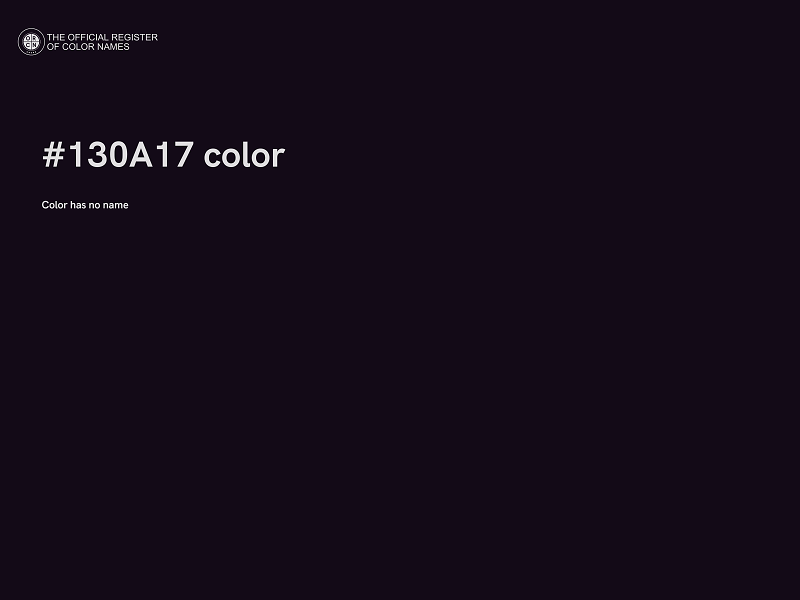 #130A17 color image