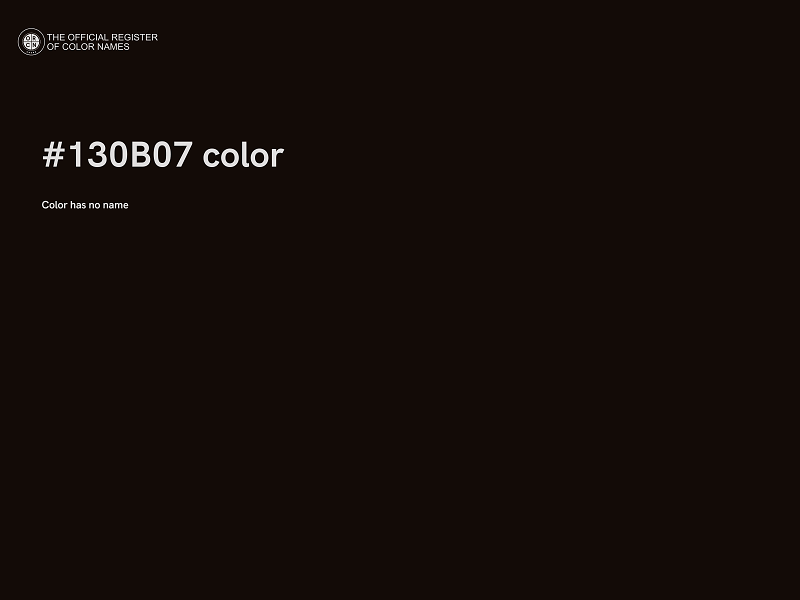 #130B07 color image