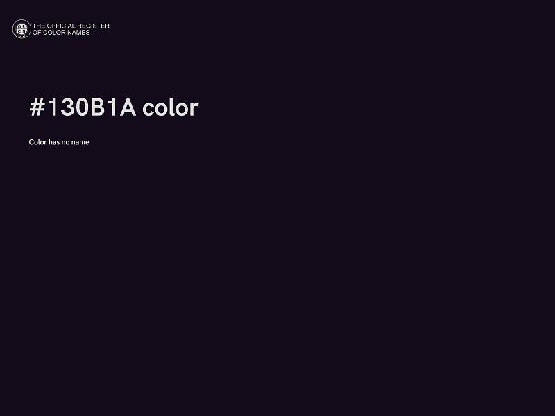#130B1A color image