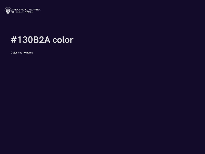 #130B2A color image