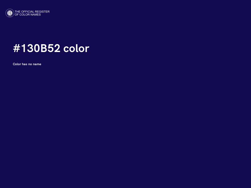 #130B52 color image