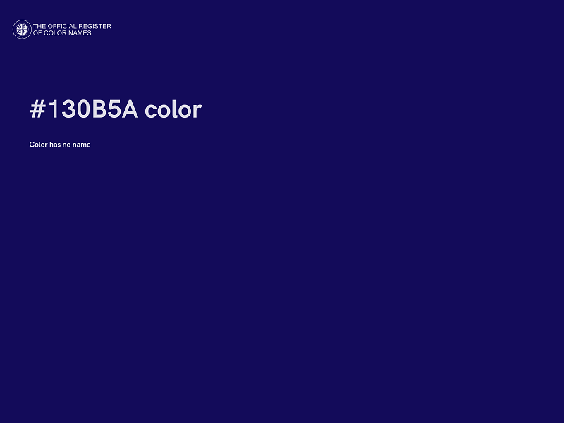 #130B5A color image