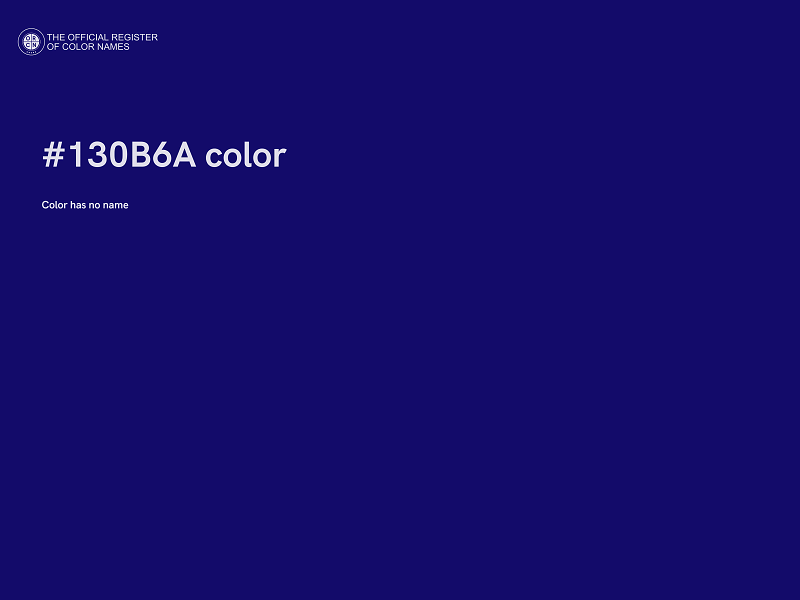 #130B6A color image