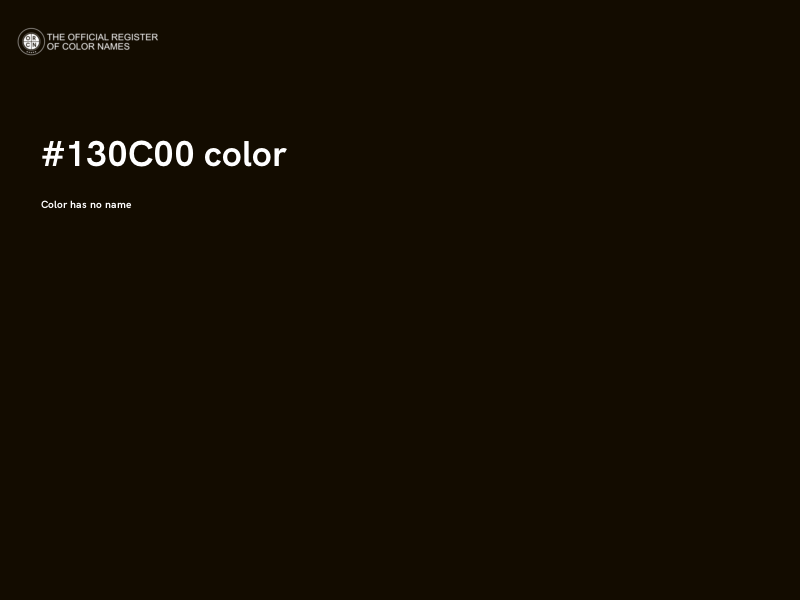 #130C00 color image