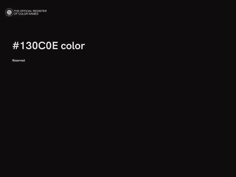 #130C0E color image