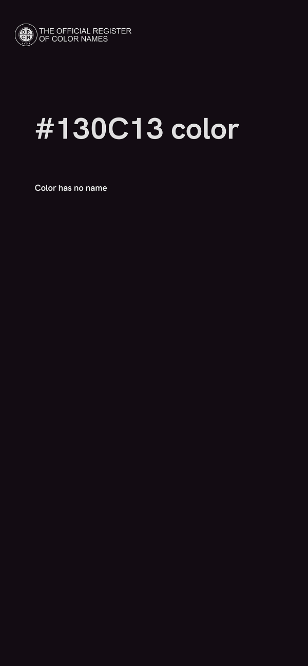 #130C13 color image