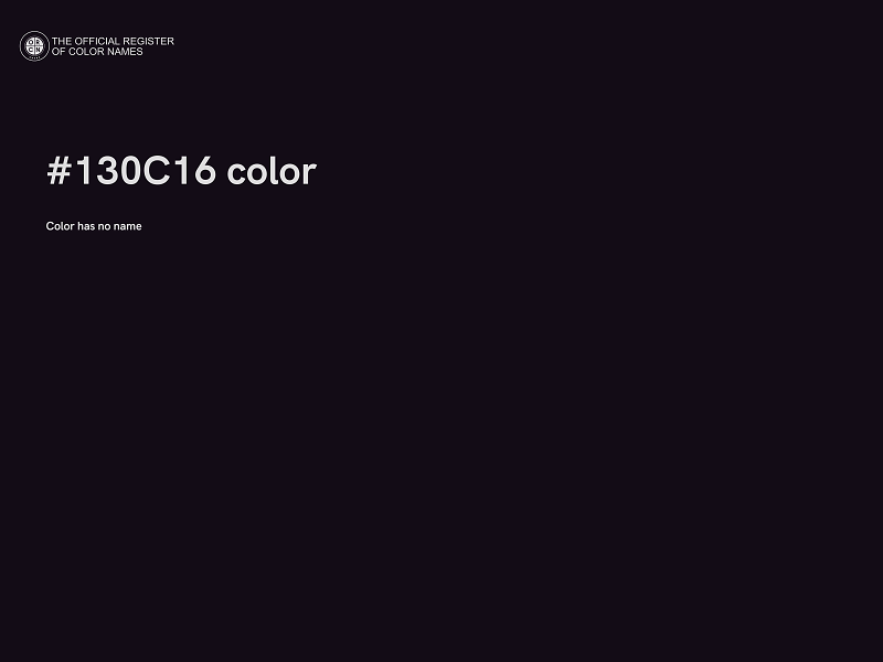 #130C16 color image
