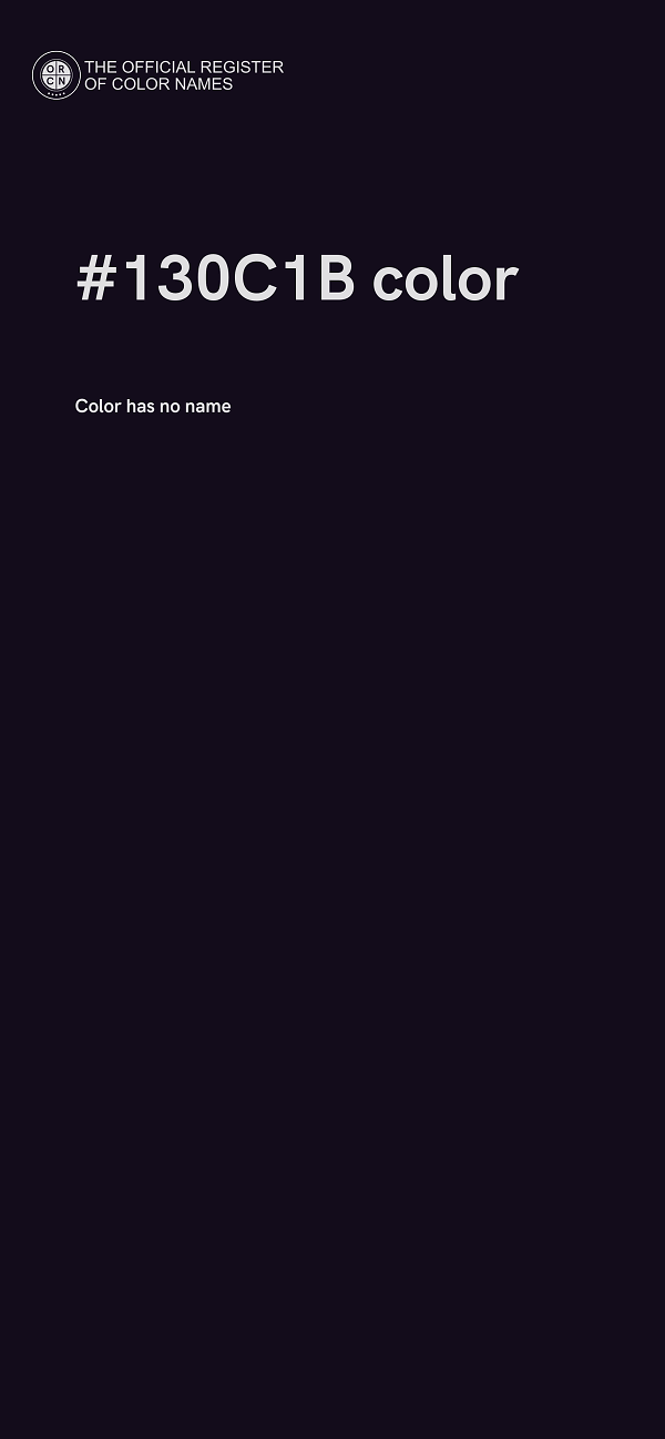 #130C1B color image