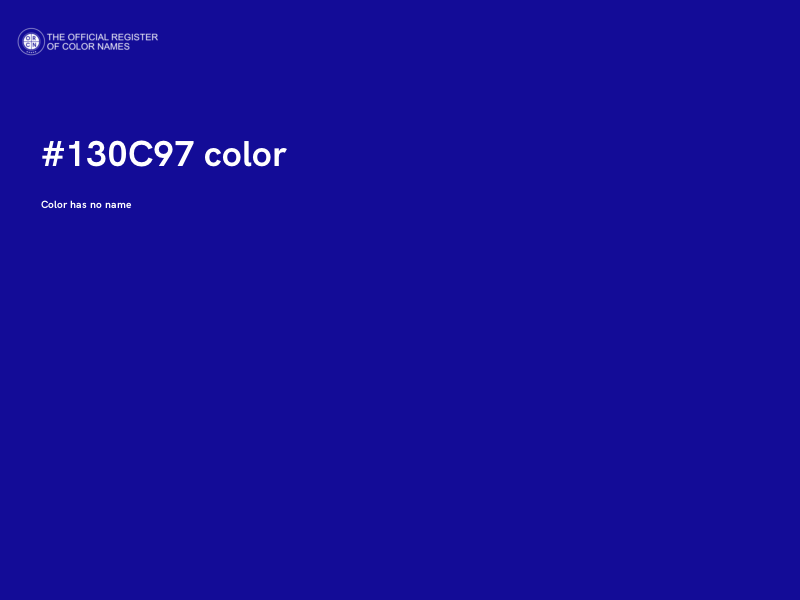 #130C97 color image