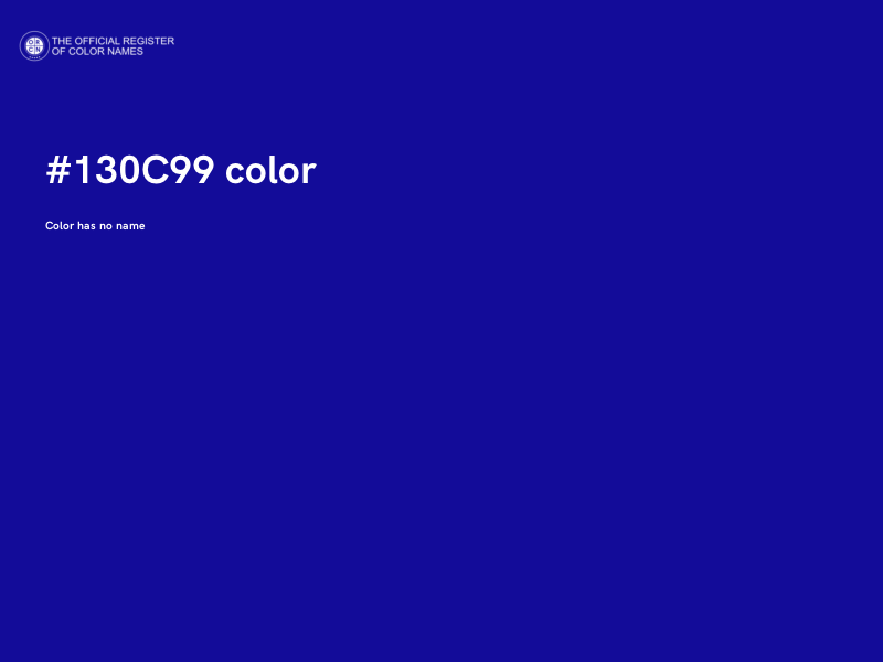 #130C99 color image