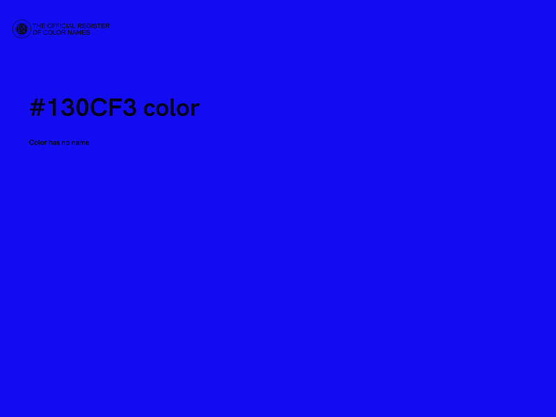 #130CF3 color image
