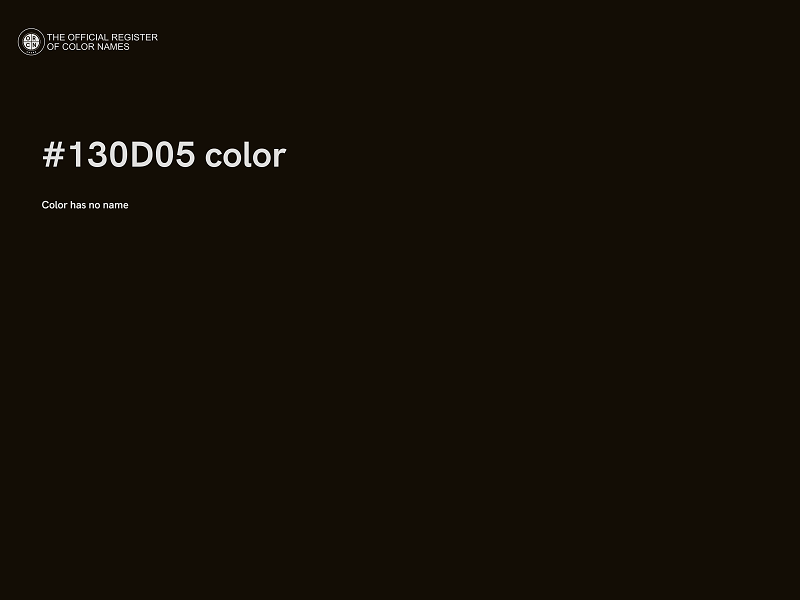 #130D05 color image