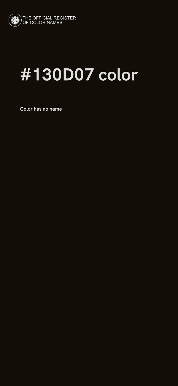 #130D07 color image