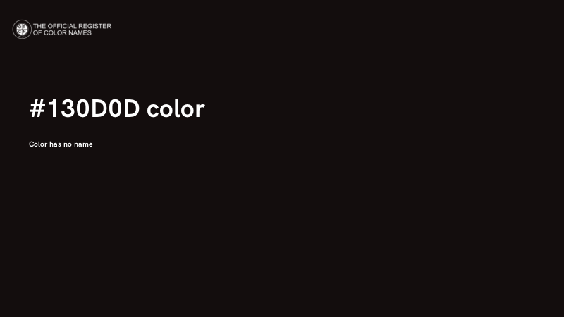 #130D0D color image